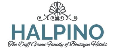 Logo of Halpino, part of the Duff Green family of boutique hotels.